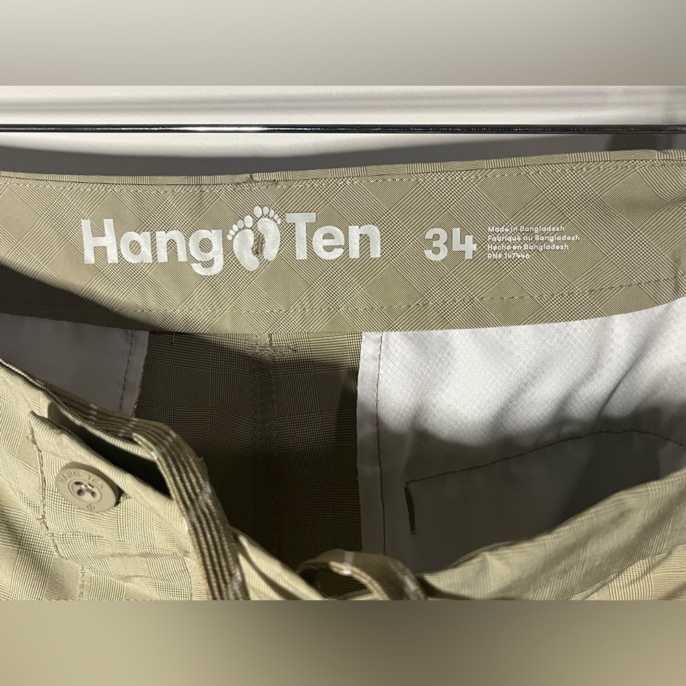 Hang Ten 👣 Men’s Khaki Cargo shorts 34 - Picture 5 of 6